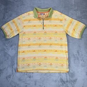 Urban Outfitters Men's Large Baggy Preppy Lenny‎ Kravitz Striped Polo Shirt